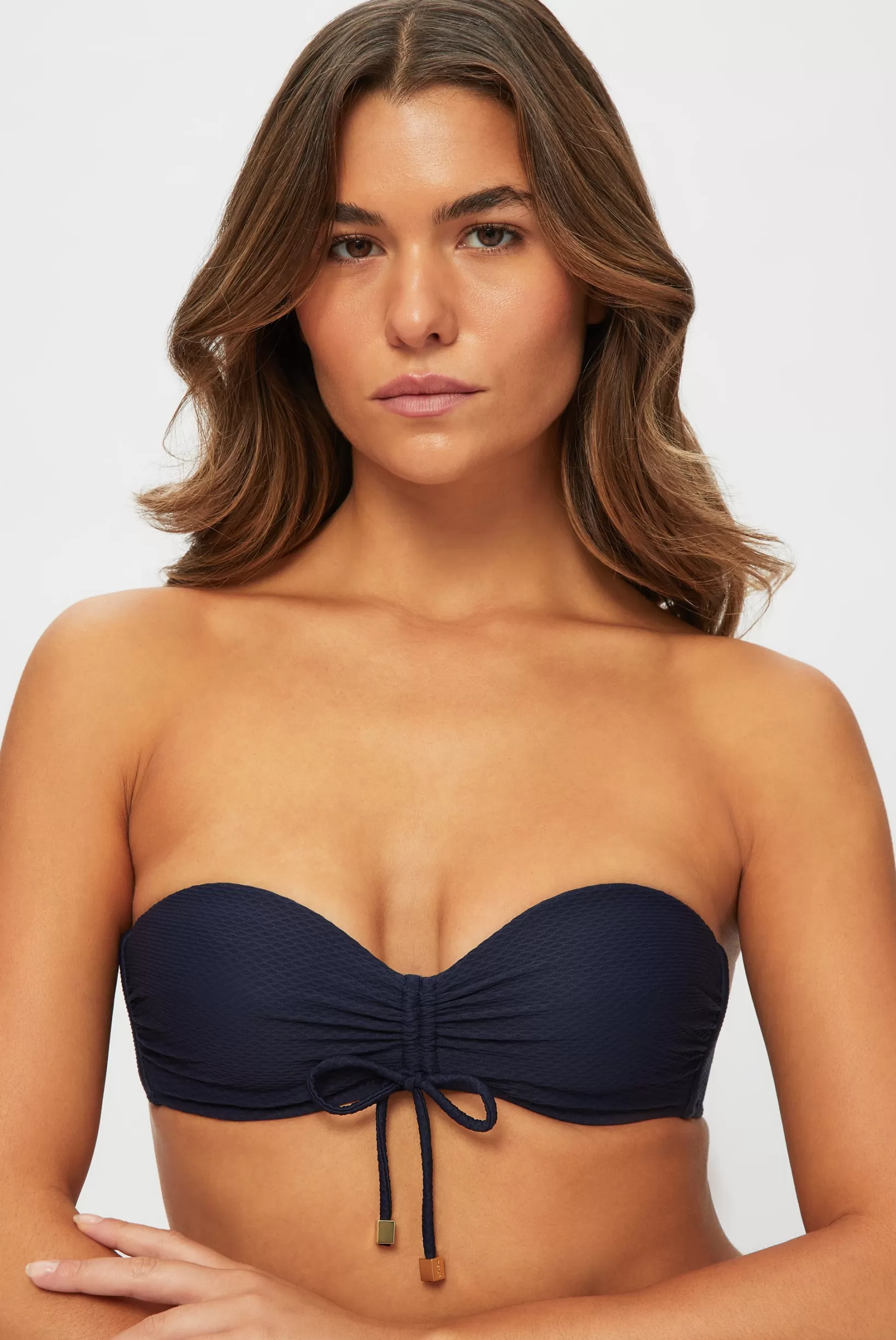 Black Ruched Bandeau Top^Heidi Klein Sale