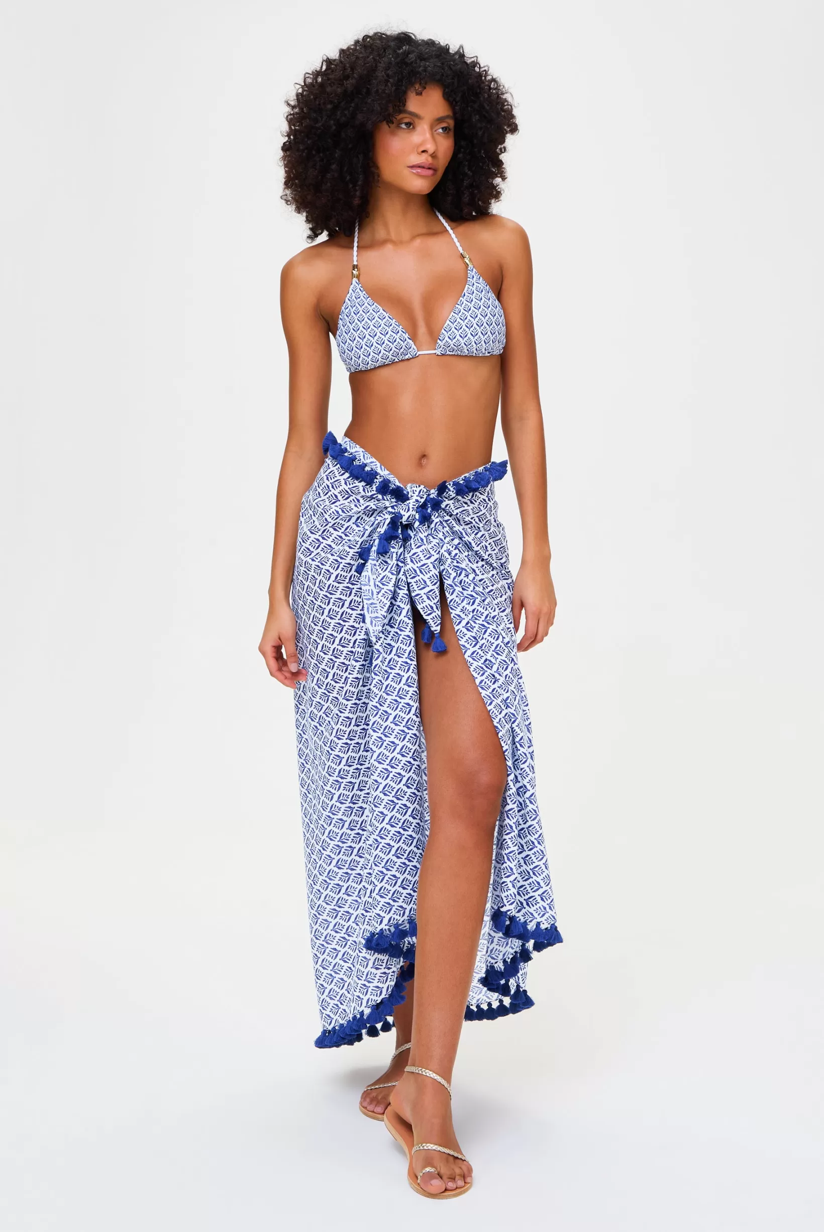 Cape Cod Tassel Trim Sarong^Heidi Klein Clearance