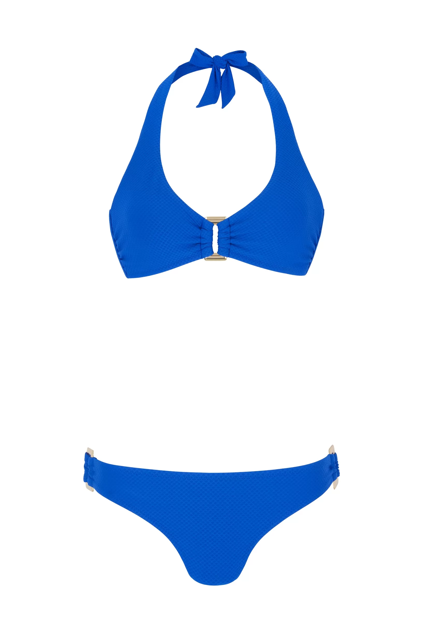 Electric Blue Rectangle Halterneck Bikini^Heidi Klein Flash Sale