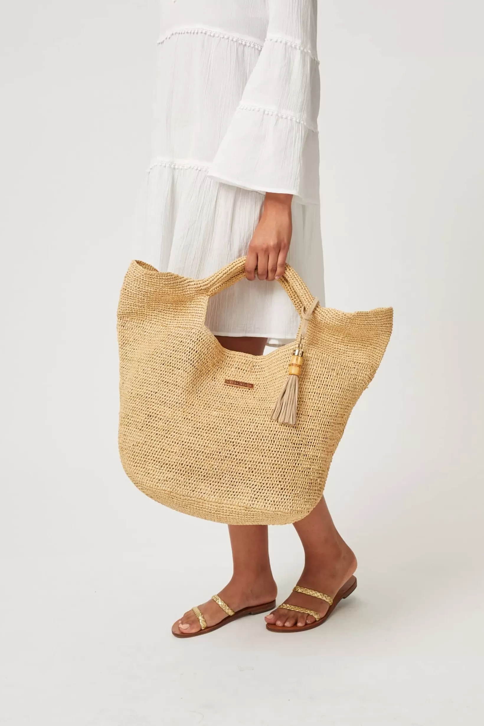 Grace Bay Medium Raffia Bucket Bag^Heidi Klein Store