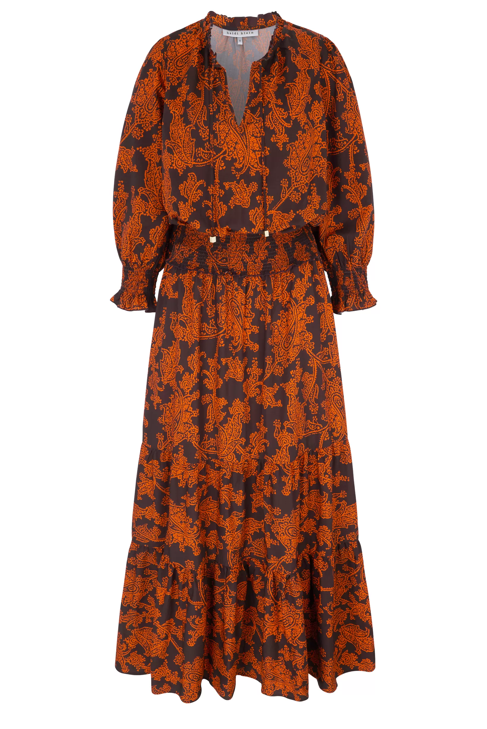 La Peñita Smocked Waist Maxi Dress^Heidi Klein Online