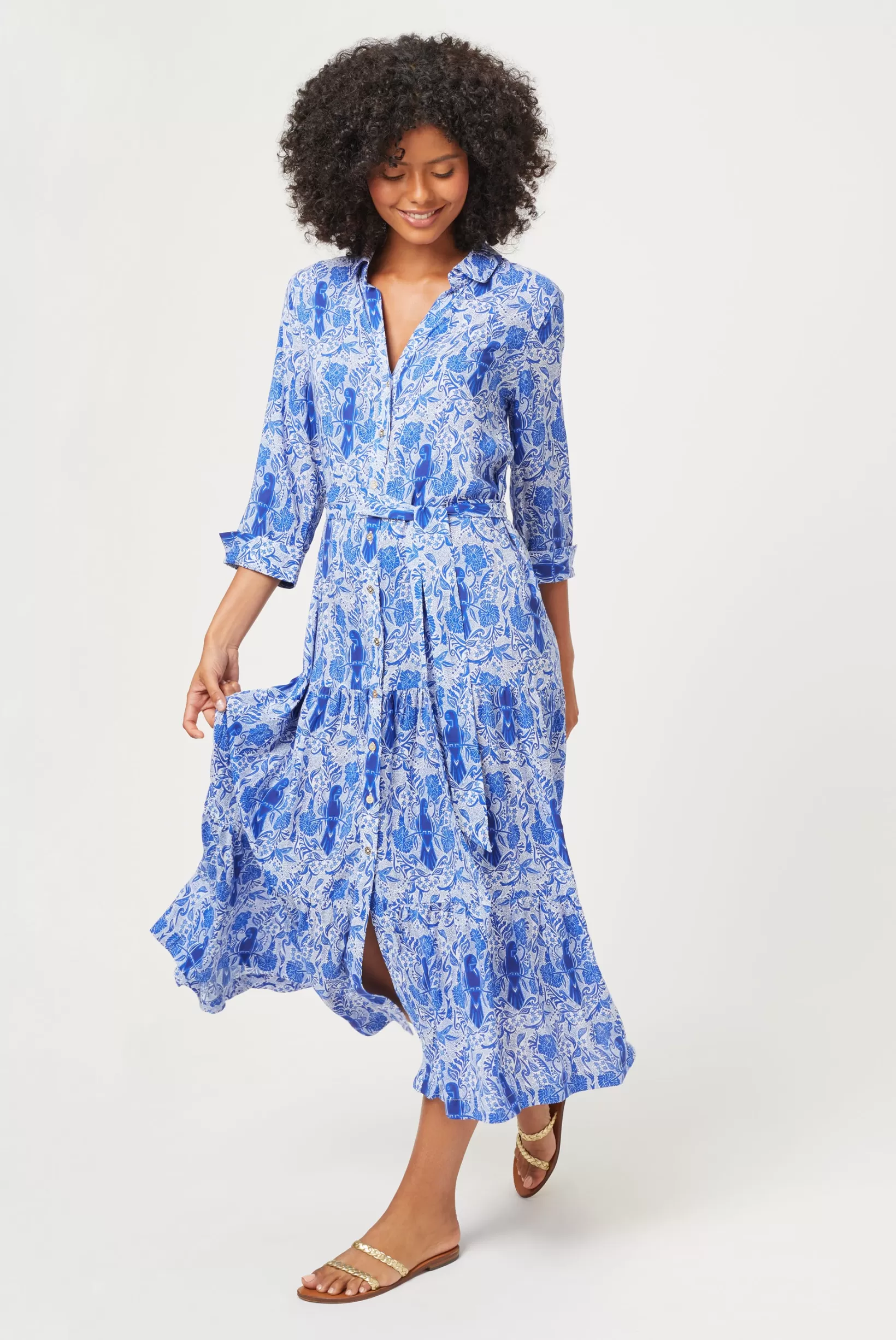 Lake Como Maxi Shirt Dress^Heidi Klein Sale
