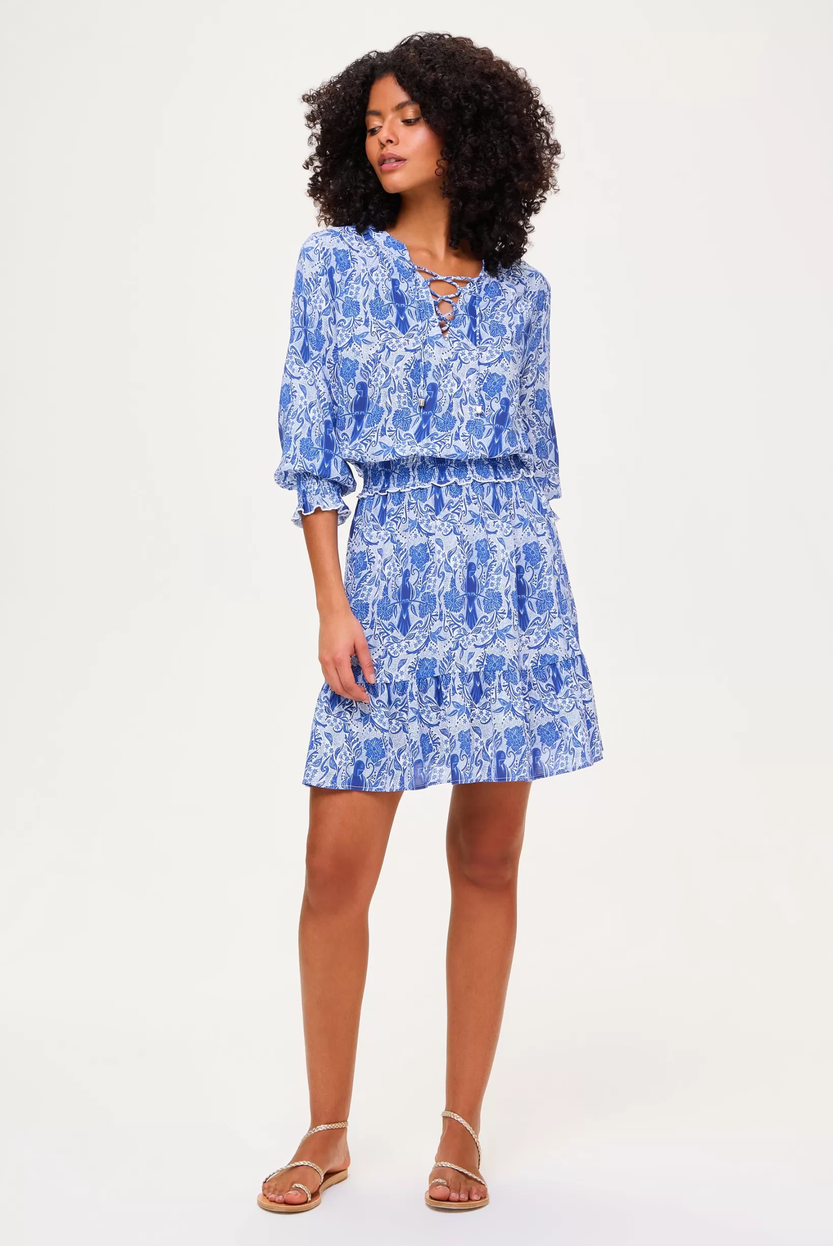 Lake Como Smocked Waist Mini Dress^Heidi Klein Hot