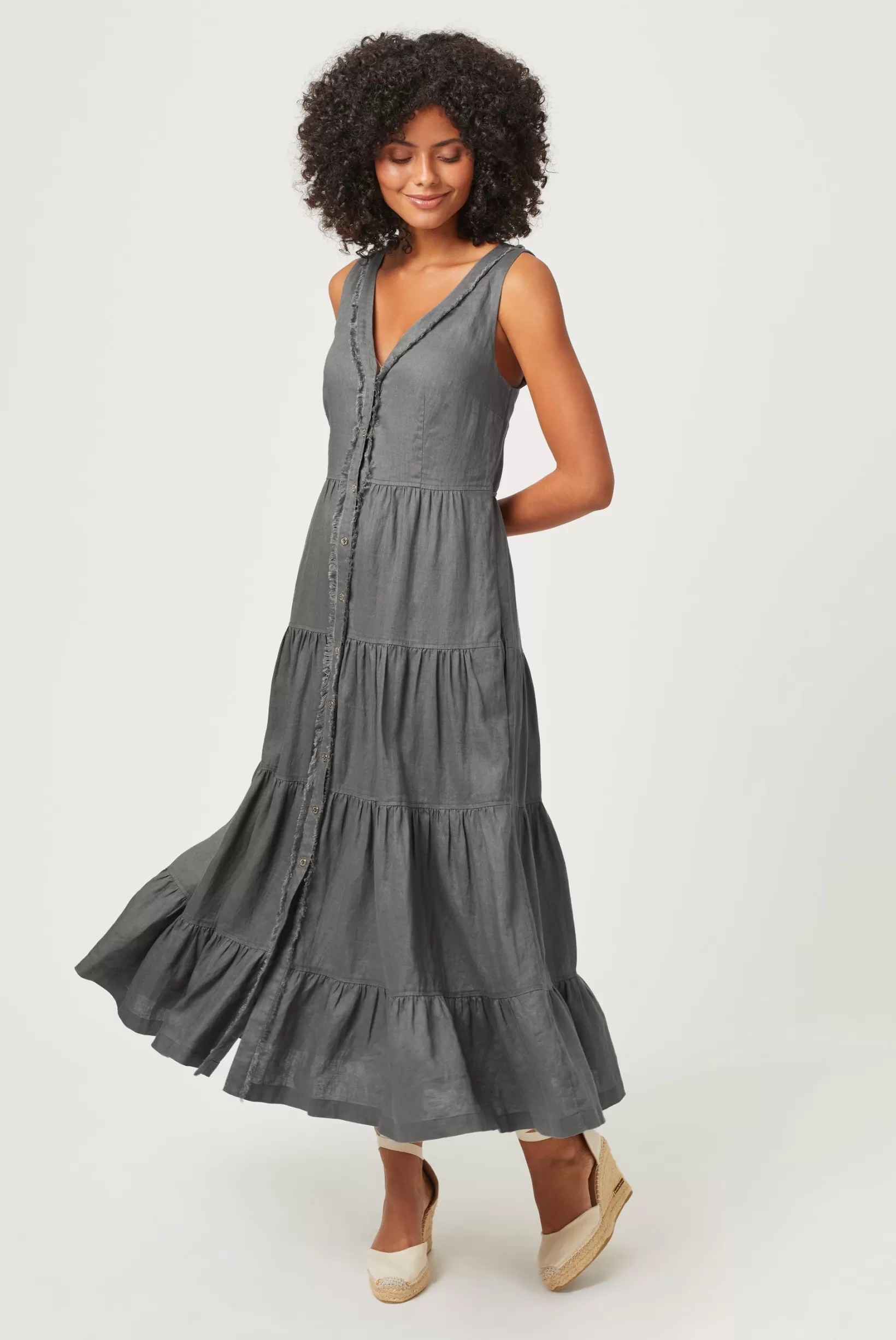 Lake Maggiore Plunge Maxi Dress^Heidi Klein Outlet