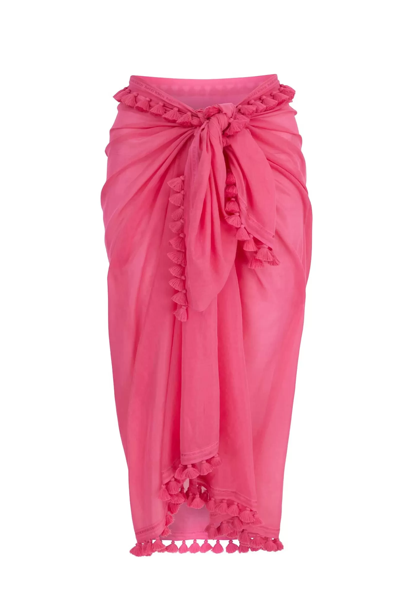 Magenta Tassel Trim Sarong^Heidi Klein New