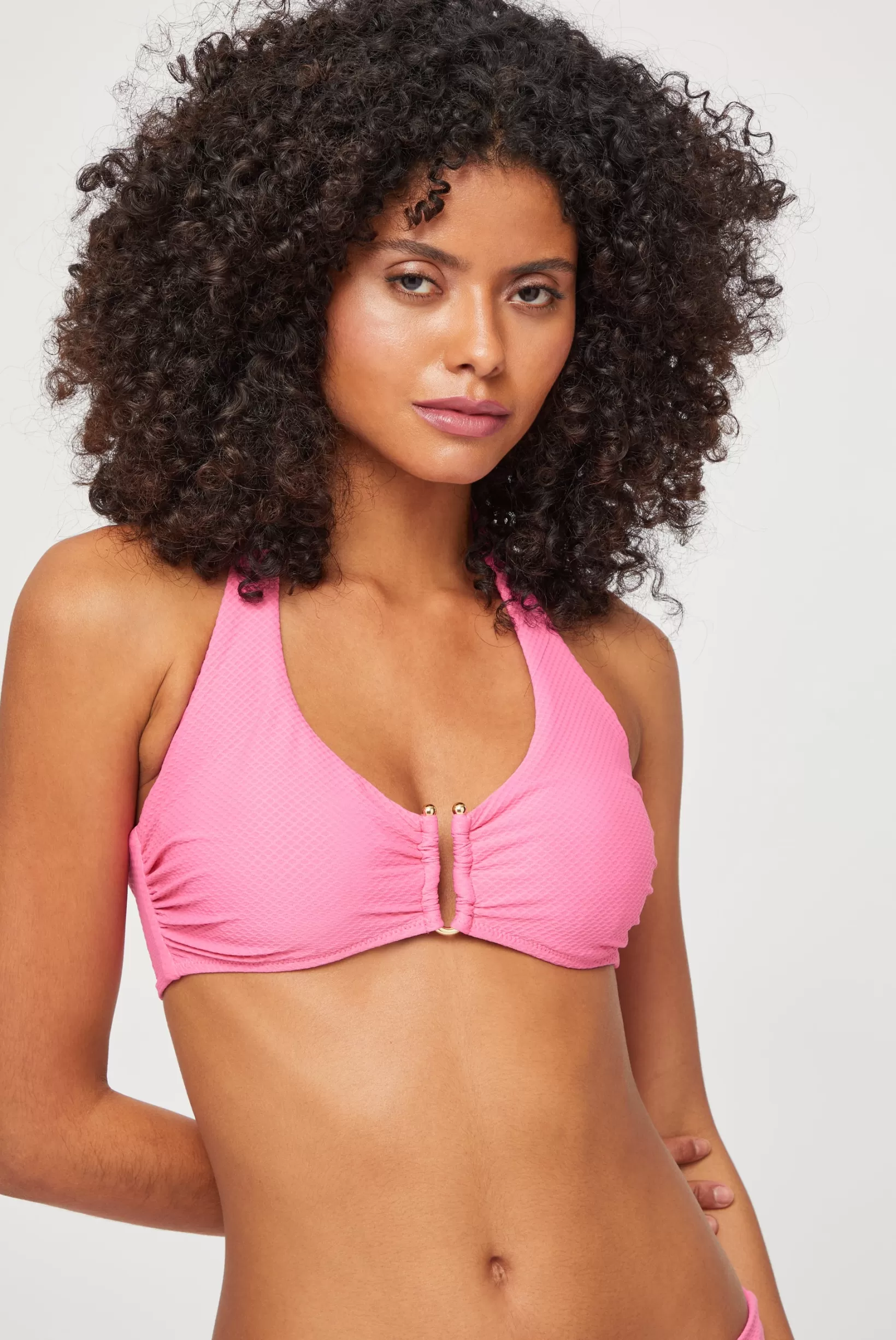 Magenta U-Bar Halterneck Top^Heidi Klein Best Sale