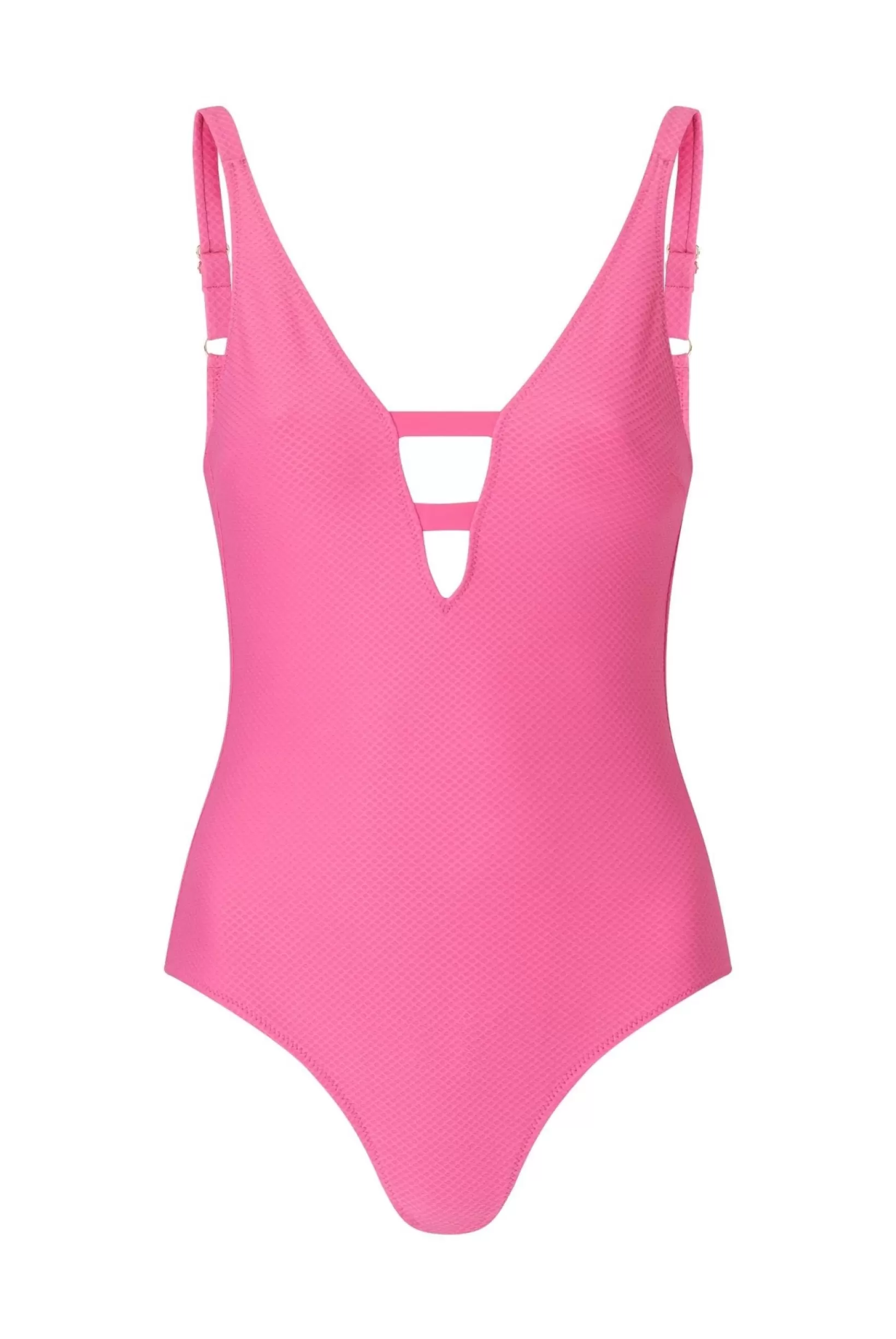 Magenta V-Neck Swimsuit^Heidi Klein Cheap