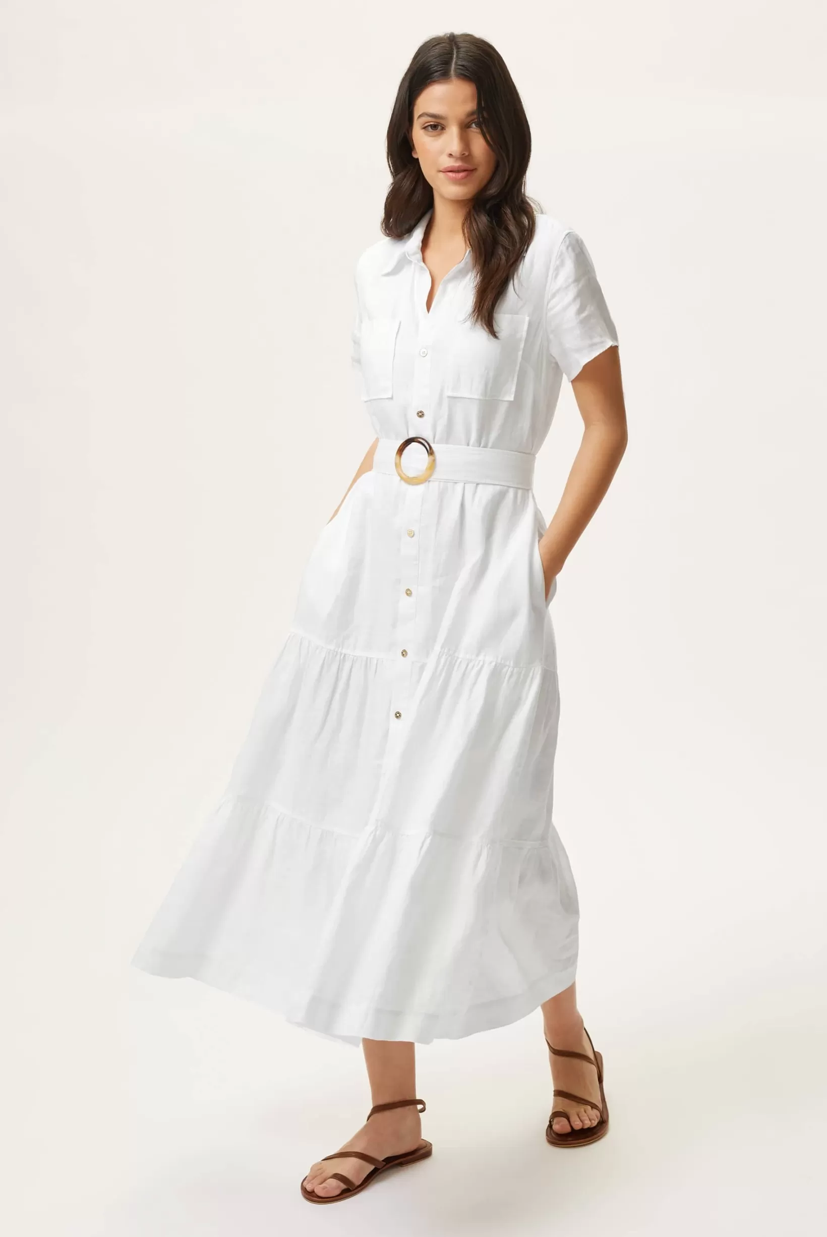 Mitsio Island Short Sleeve Shirt Dress^Heidi Klein Best Sale