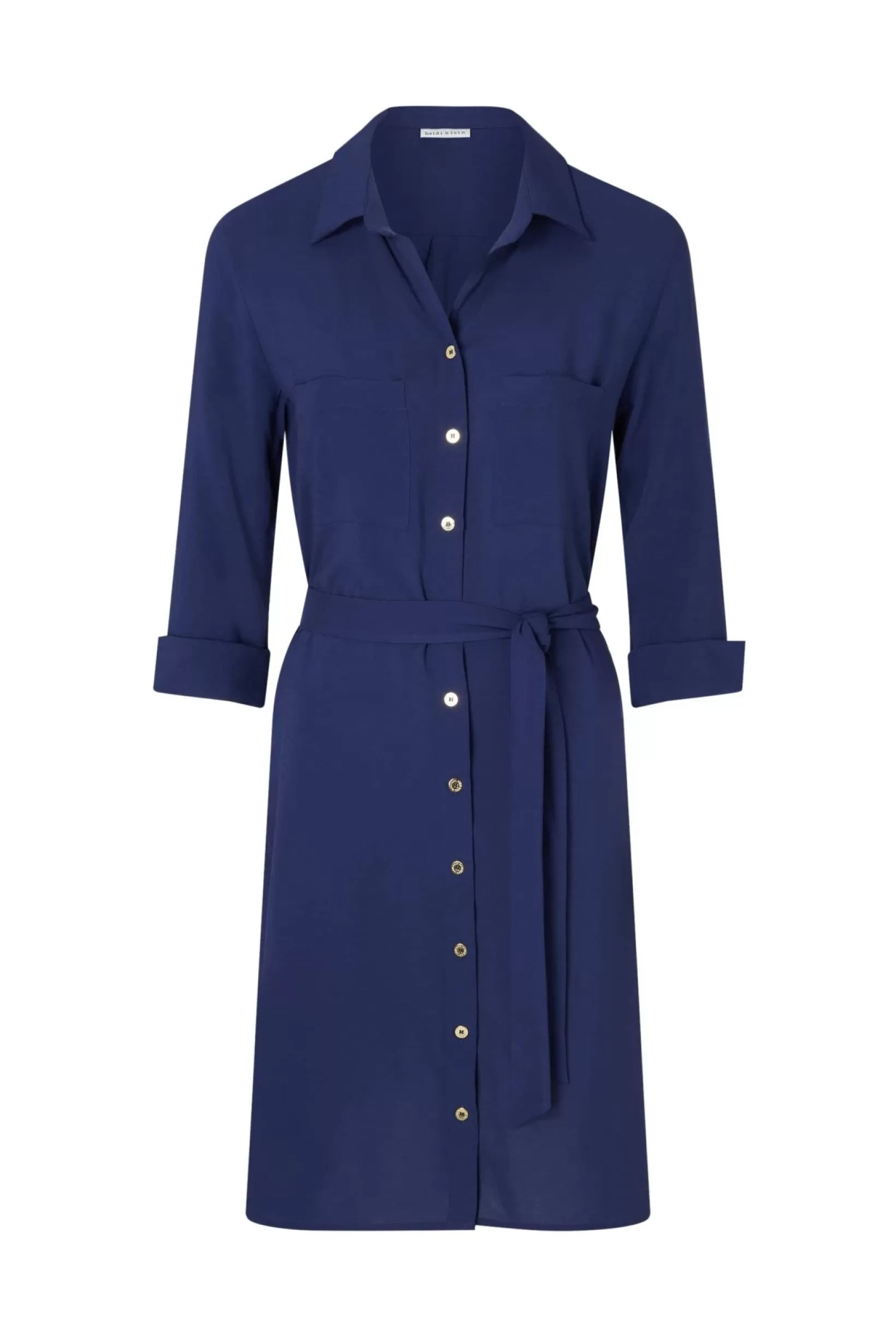 Navy Midi Shirt Dress^Heidi Klein Online