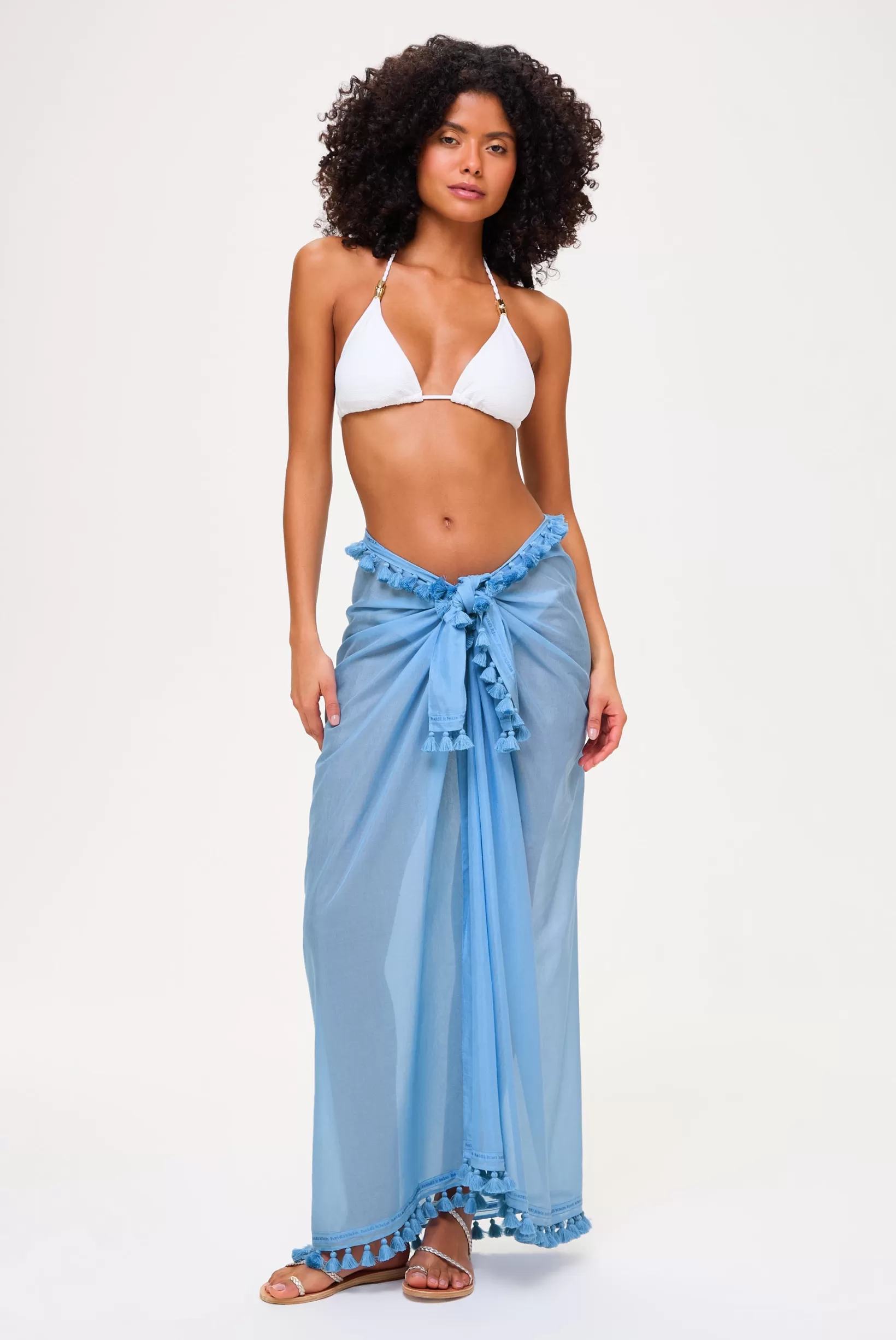Ocean Tide Tassel Trim Sarong^Heidi Klein Hot