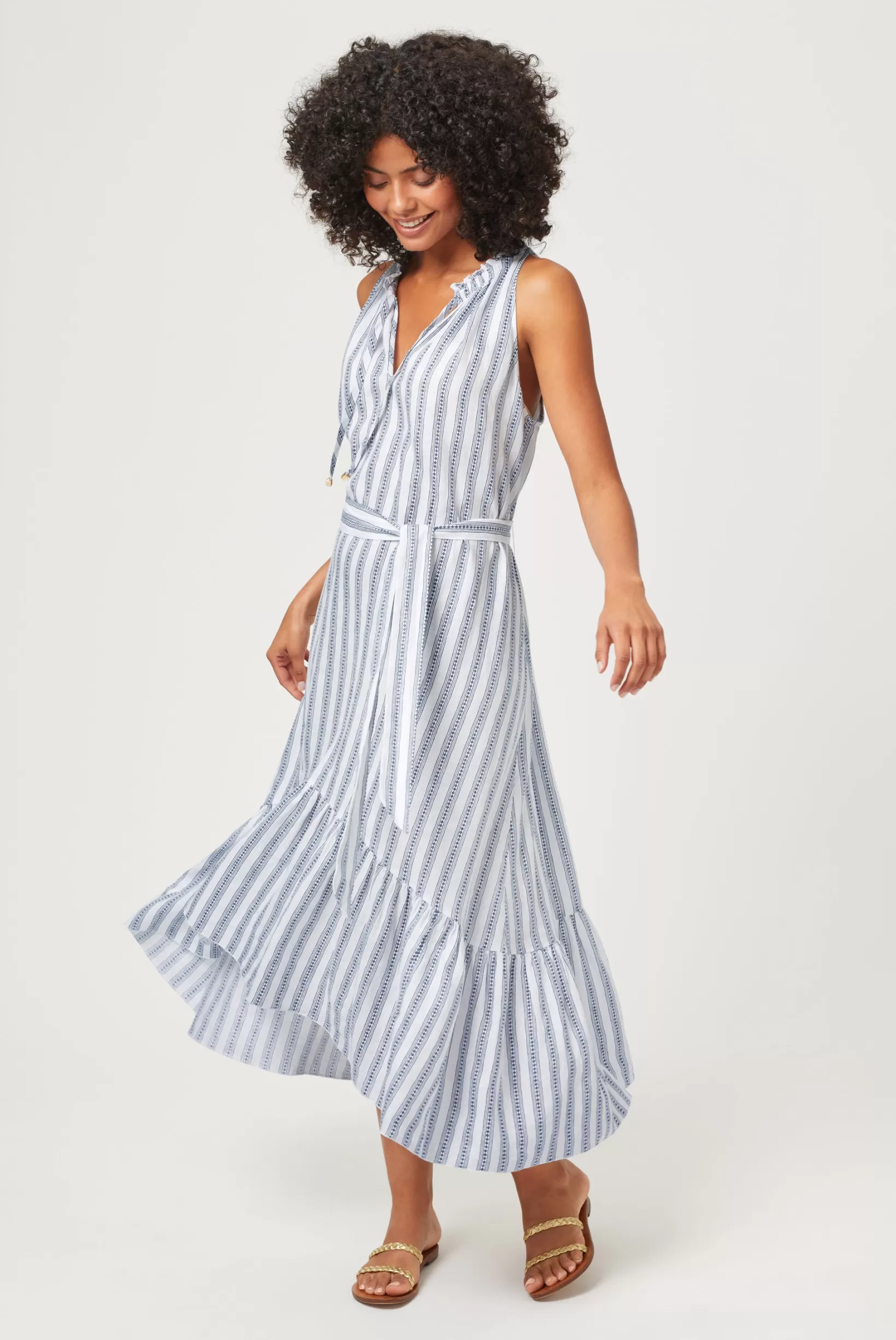 Sardinia Frill Midi Dress^Heidi Klein Hot