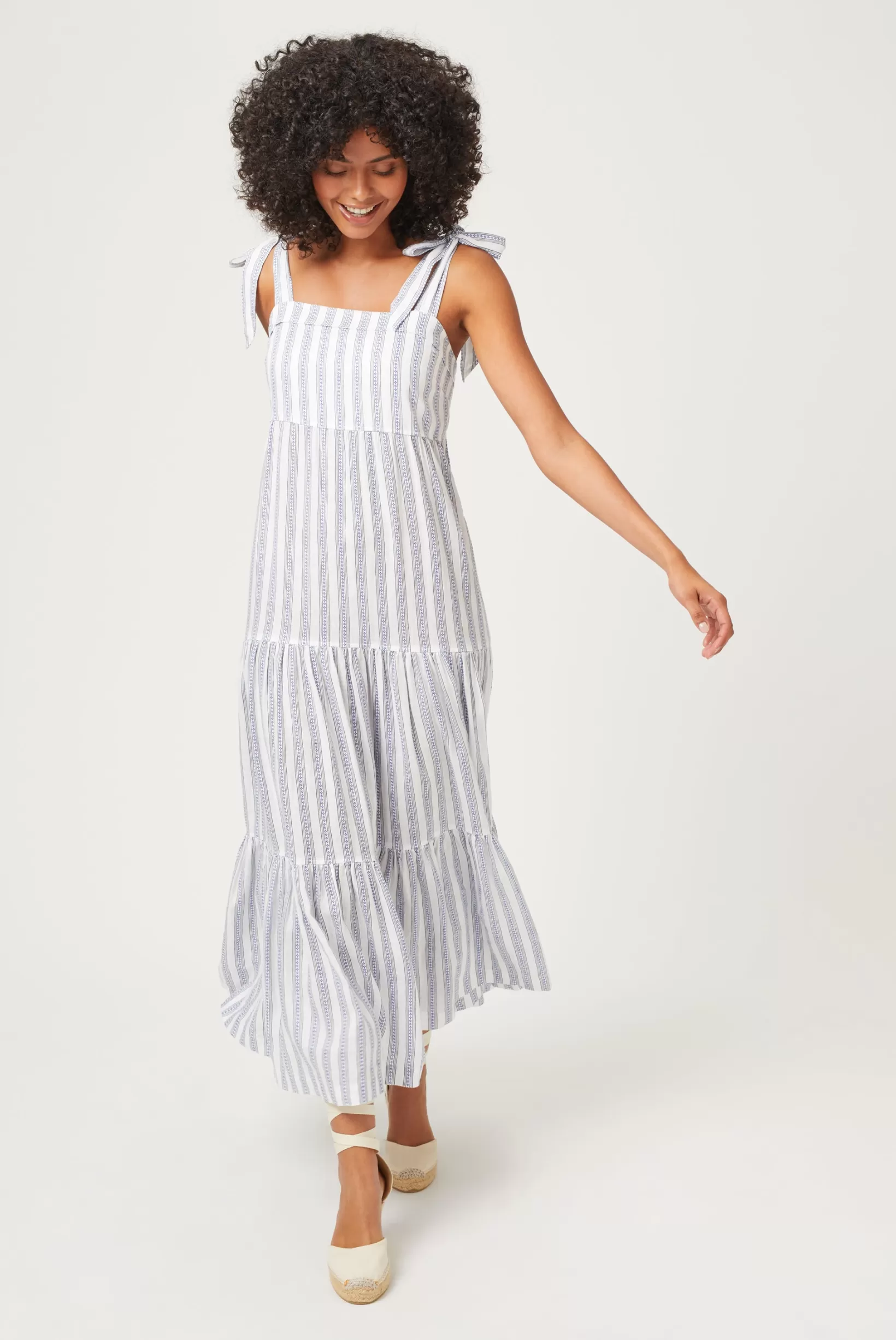 Sardinia Tie-Shoulder Maxi Dress^Heidi Klein Online