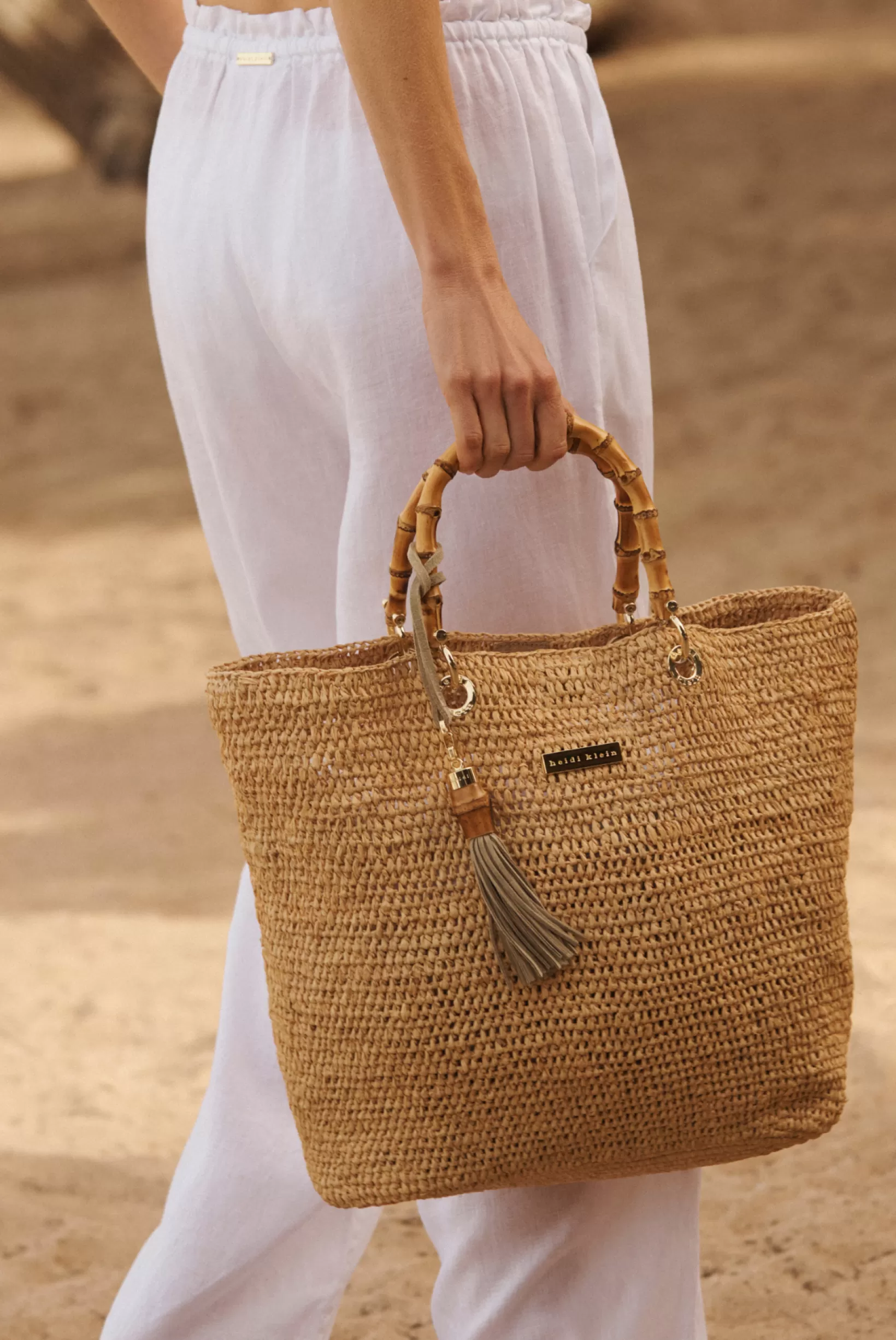 Savannah Bay Medium Raffia Tote Bag^Heidi Klein Online