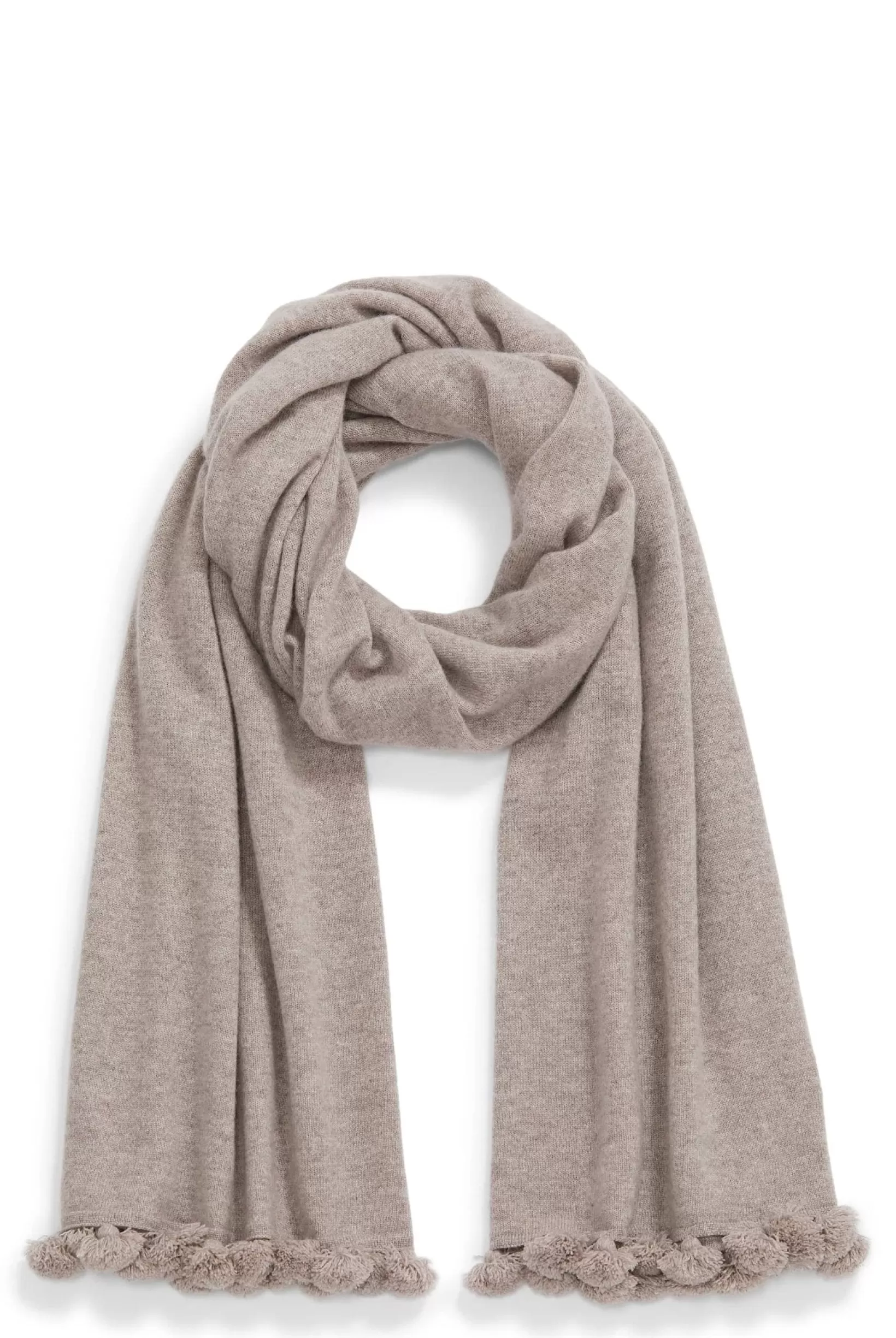 Verbier Cashmere Scarf With Tassel Trim In Brown^Heidi Klein Best