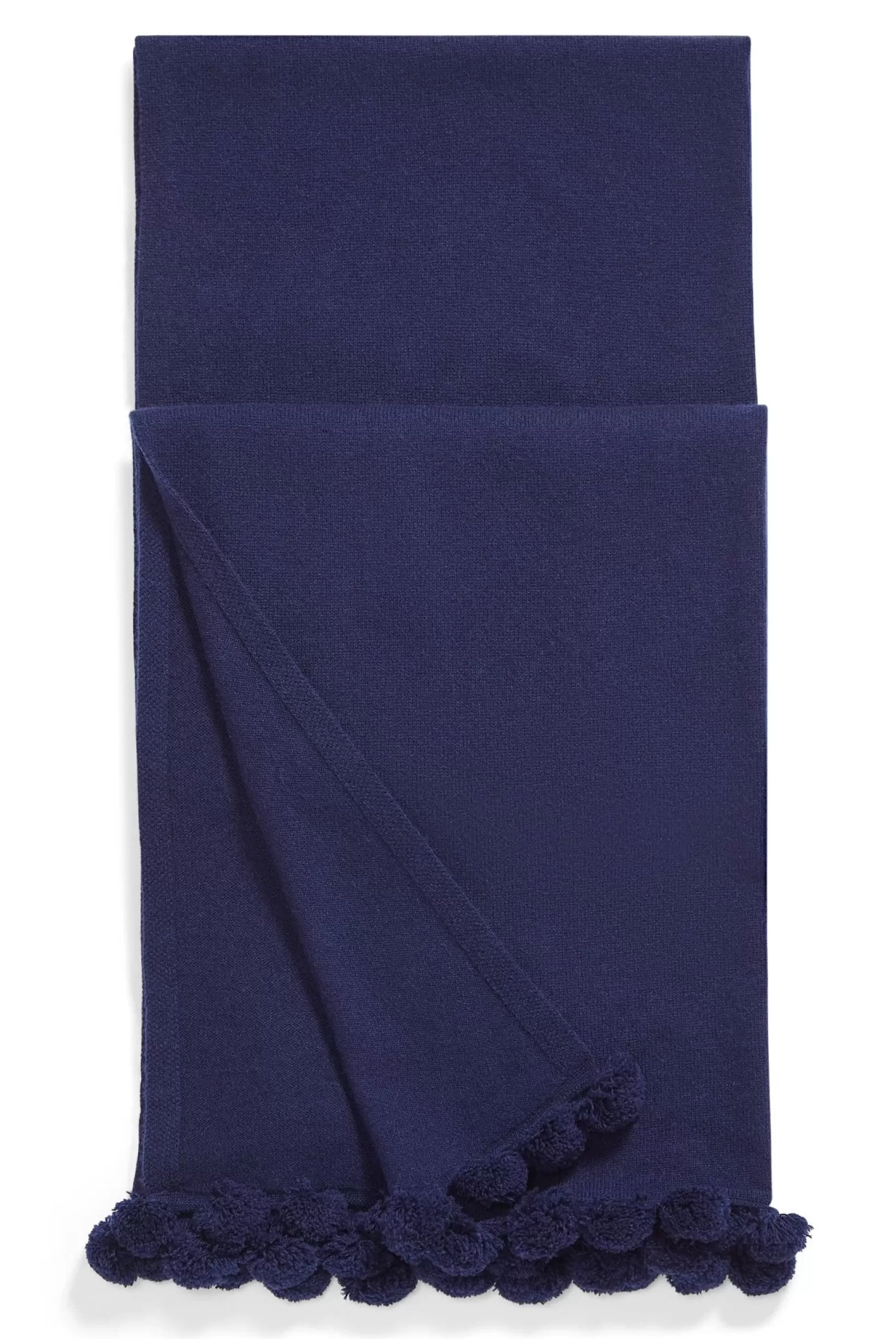 Verbier Cashmere Scarf With Tassel Trim In Navy^Heidi Klein Discount