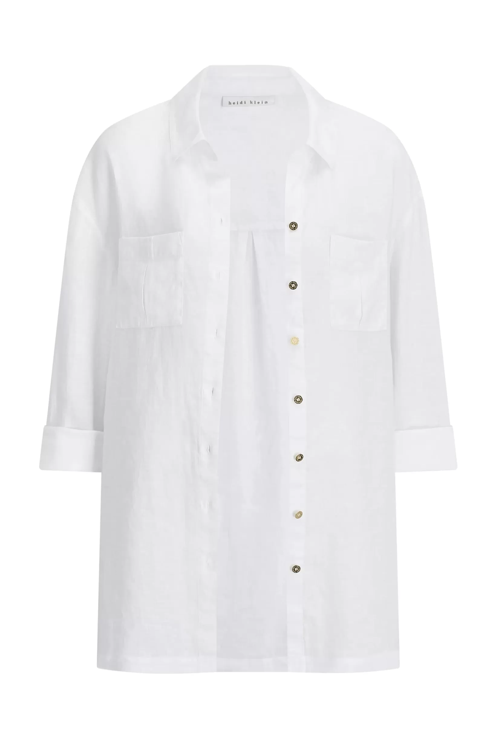 White Bay Linen Beach Shirt^Heidi Klein New