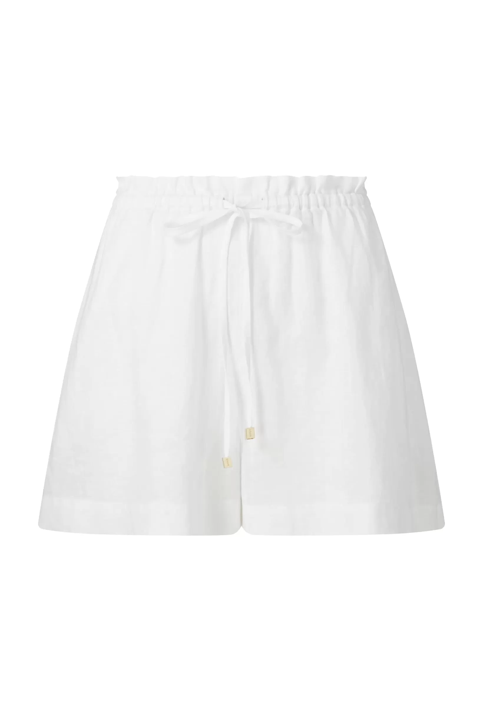 White Bay Linen Drawstring Shorts^Heidi Klein Online